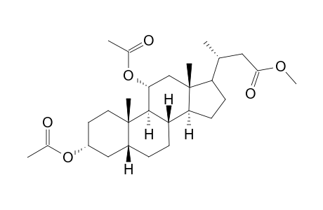 24-Norcholan-23-oic acid, 3,11-bis(acetyloxy)-, methyl ester, (3.alpha.,5.beta.,11.alpha.)-