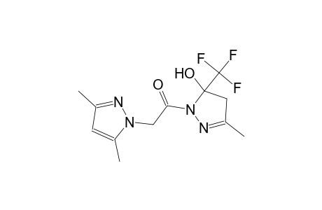 1-[(3,5-dimethyl-1H-pyrazol-1-yl)acetyl]-3-methyl-5-(trifluoromethyl)-4,5-dihydro-1H-pyrazol-5-ol