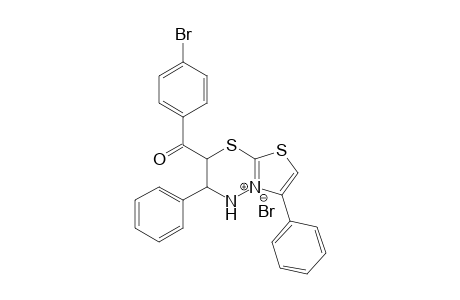 2-(4-Bromobenzoyl)-3,6-diphenyl-2,3-dihydro-4H-thiazolo[2,3-b][1,3,4]thiadiazin-5-ium bromide