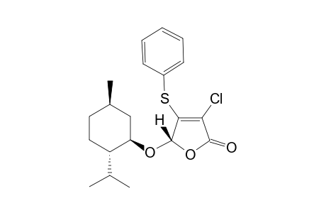 5-(l-Menthyloxy)-4-phenylthio-3-(S)-chloro-2(5H)furanone