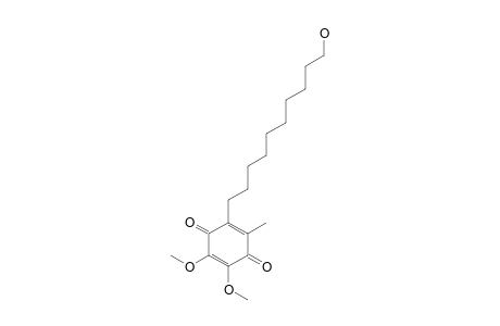 IDEBENONE;2-(10-HYDROXYDECYL)-5,6-DIMETHOXY-3-METHYLCYCLOHEXA-2,5-DIENE-1,4-DIONE