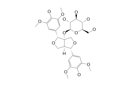 STAUNOSIDE-C;(+)-1-HYDROXY-SYRINGARESINOL-1-BETA-D-GLUCOPYRANOSIDE