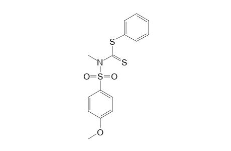 [(4-methoxyphenyl)sulfonyl-methyl-amino]methanedithioic acid phenyl ester