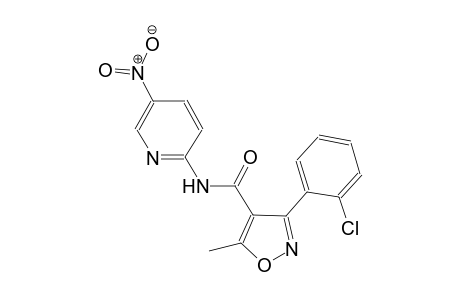 3-(2-chlorophenyl)-5-methyl-N-(5-nitro-2-pyridinyl)-4-isoxazolecarboxamide