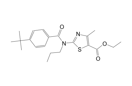 ethyl 2-[(4-tert-butylbenzoyl)(propyl)amino]-4-methyl-1,3-thiazole-5-carboxylate