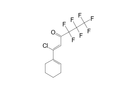 (Z)-1-CHLORO-1-(CYCLOHEX-1-ENYL)-4,4,5,5,6,6,6-HEPTAFLUORO-HEX-1-EN-3-ONE