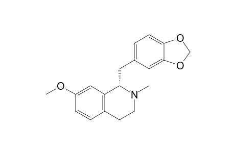 (1S)-7-Methoxy-2-methyl-1-(3,4-methylenedioxybenzyl)-1,2,3,4-tetrahydroisoquinoline