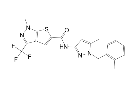 1H-thieno[2,3-c]pyrazole-5-carboxamide, 1-methyl-N-[5-methyl-1-[(2-methylphenyl)methyl]-1H-pyrazol-3-yl]-3-(trifluoromethyl)-