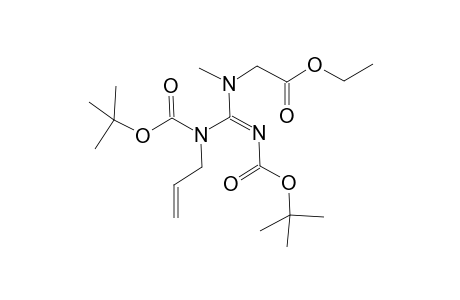 N1-Ally-N1,N2-bis(tert-butoxycarbonyl)-N3-methylguanidino-N3-acetic acid ethyl ester