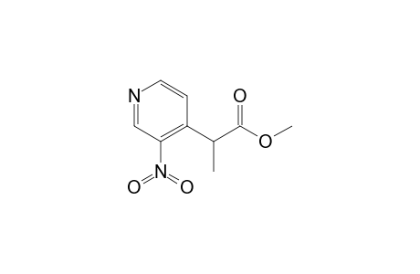 2-(3-nitro-4-pyridinyl)propanoic acid methyl ester