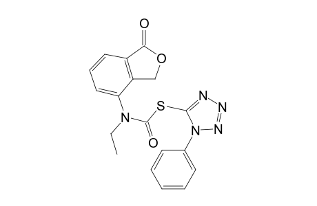 Carbamothioic acid, N-(1,3-dihydro-1-oxo-4-isobenzofuranyl)-N-ethyl-, S-(1-phenyl-1H-tetrazol-5-yl) ester