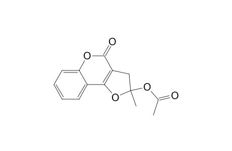 (2-methyl-4-oxidanylidene-3H-furo[3,2-c]chromen-2-yl) ethanoate
