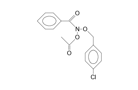 N-Acetoxy-benzohydroxamic acid, P-chloro-benzyl ester