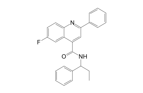 N-(1'-Phenylpropyl)-6-fluoro-2-phenylquinoline-4-carboxamide