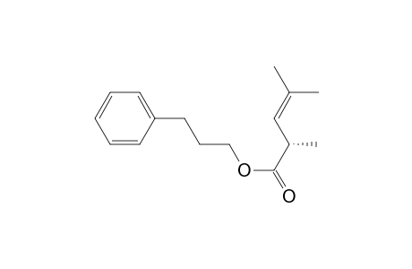3-Pentenoic acid, 2,4-dimethyl-, 3-phenylpropyl ester, (S)-