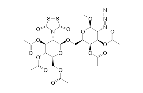 METHYL-3,4,6-TRI-O-ACETYL-2-DEOXY-2-DITHIASUCCINIMIDO-beta-D-GLUCOPYRANOSYL-(1->6)-3,4-DI-O-ACETYL-2-AZIDO-2-DEOXY-beta-D-GALAKTOPYRANOSIDE