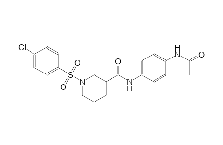 3-piperidinecarboxamide, N-[4-(acetylamino)phenyl]-1-[(4-chlorophenyl)sulfonyl]-