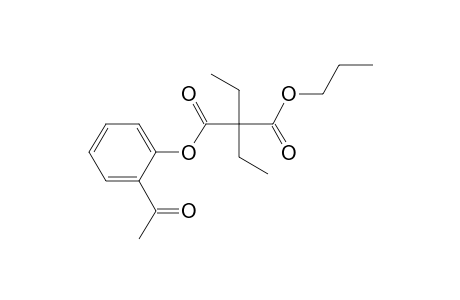 Diethylmalonic acid, 2-acethylphenyl propyl ester