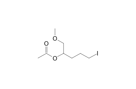 (5-iodanyl-1-methoxy-pentan-2-yl) ethanoate