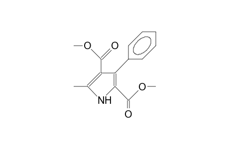 4-Methoxycarbonyl-5-methyl-3-phenyl-1H-pyrrole-2-carboxylic acid, methylester