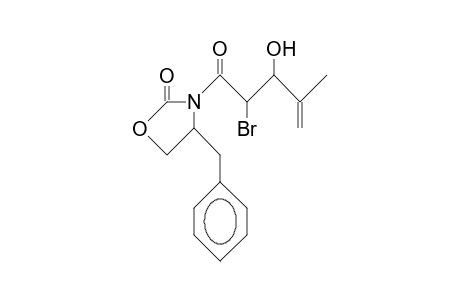 3-(2R-Bromo-3S-hydroxy-4-methyl-4-pentenoyl)-4R-benzyl-2-oxazolidone