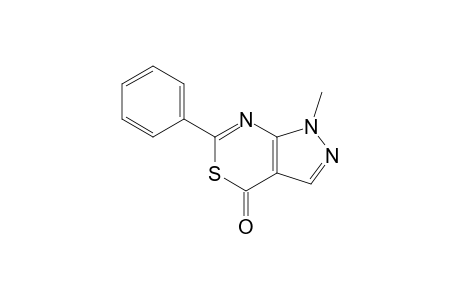 1-METHYL-6-PHENYL-PYRAZOLO-[3,4-D]-[1,3]-THIAZIN-4-ONE