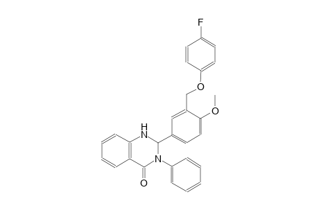 2-{3-[(4-fluorophenoxy)methyl]-4-methoxyphenyl}-3-phenyl-2,3-dihydro-4(1H)-quinazolinone