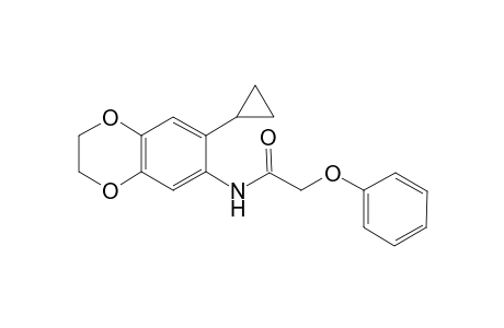 Acetamide, N-(7-cyclopropyl-2,3-dihydro-1,4-benzodioxin-6-yl)-2-phenoxy-