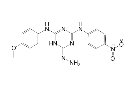 1,3,5-triazin-2(3H)-one, 4-[(4-methoxyphenyl)amino]-6-[(4-nitrophenyl)amino]-, hydrazone, (2Z)-