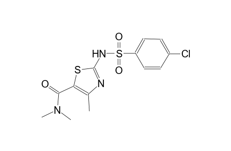 2-{[(4-chlorophenyl)sulfonyl]amino}-N,N,4-trimethyl-1,3-thiazole-5-carboxamide