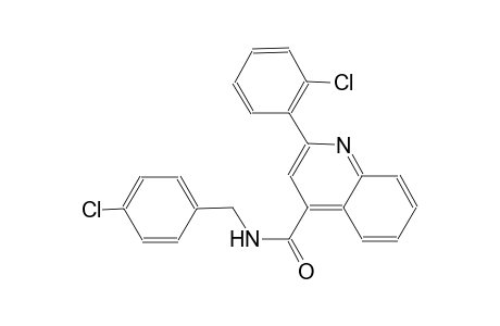 N-(4-chlorobenzyl)-2-(2-chlorophenyl)-4-quinolinecarboxamide