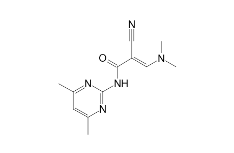 (E)-2-Cyano-3-(dimethylamino)-N-(4,6-dimethylpyrimidin-2-yl)acrylamide