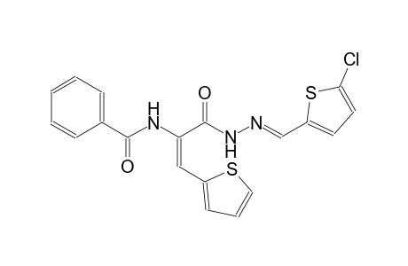 N-[(E)-1-({(2E)-2-[(5-chloro-2-thienyl)methylene]hydrazino}carbonyl)-2-(2-thienyl)ethenyl]benzamide