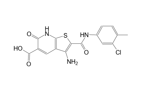 thieno[2,3-b]pyridine-5-carboxylic acid, 3-amino-2-[[(3-chloro-4-methylphenyl)amino]carbonyl]-6,7-dihydro-6-oxo-
