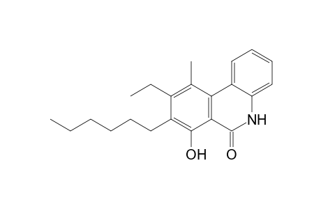 9-Ethyl-8-hexyl-7-hydroxy-10-methylphenanthridin-6(5H)-one