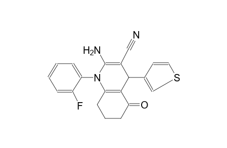2-Amino-1-(2-fluorophenyl)-5-keto-4-(3-thienyl)-4,6,7,8-tetrahydroquinoline-3-carbonitrile