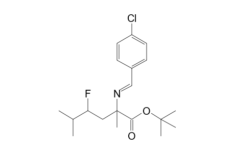 tert-Butyl 2-(p-chlorobenzylideneamino)-4-fluoro-2,5-dimethylhexanoate