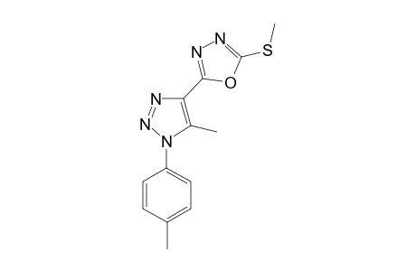 2-(5-Methyl-1-p-tolyl-1H-1,2,3-triazol-4-yl)-5-(methylthio)-1,3,4-oxadiazole