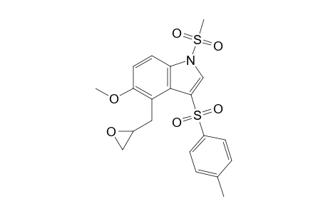 5-Methoxy-1-methanesulfonyl-4-(oxiranylmethyl)-3-(4-toluenesulfonyl)-1H-indole