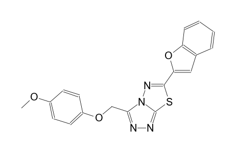 [1,2,4]triazolo[3,4-b][1,3,4]thiadiazole, 6-(2-benzofuranyl)-3-[(4-methoxyphenoxy)methyl]-