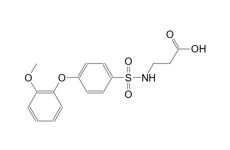 N-{[4-(2-methoxyphenoxy)phenyl]sulfonyl}-beta-alanine