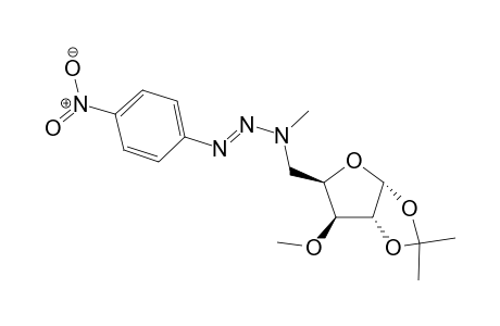 Desoxy-5-O-isopropylidene-1,2-(methyl-1-p-nitrophenyl-3-triazen-2-yl-1)-5-alpha-D-xylofurannose