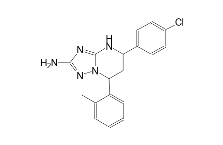 5-(4-chlorophenyl)-7-(2-methylphenyl)-4,5,6,7-tetrahydro[1,2,4]triazolo[1,5-a]pyrimidin-2-amine