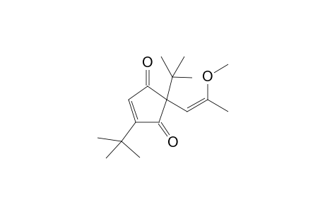 2-(2-Methoxypropenyl)-2,5-tert-butylcyclopentene-1,3-dione