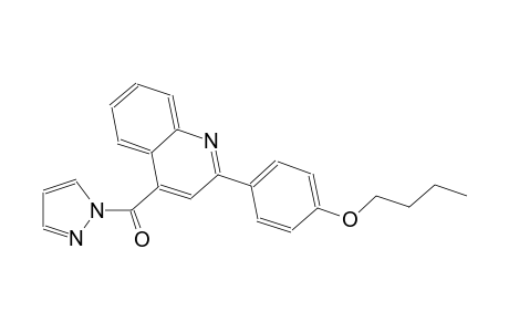 2-(4-butoxyphenyl)-4-(1H-pyrazol-1-ylcarbonyl)quinoline