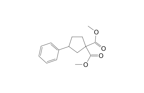 3-Phenylcyclopentane-1,1-dicarboxylic acid dimethyl ester