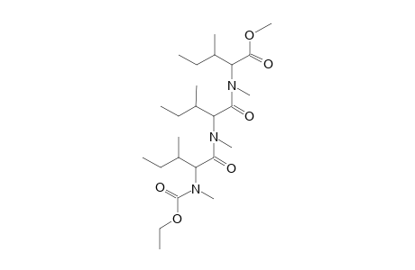 ile-ile-ile, N,N',N''-Trimethyl-N-ethoxycarbonyl-, methyl ester (isomer 1)