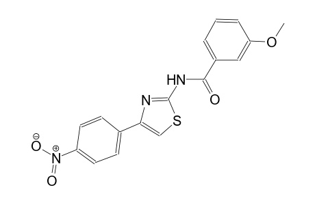 3-methoxy-N-[4-(4-nitrophenyl)-1,3-thiazol-2-yl]benzamide