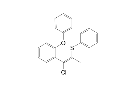 (E)-1-Chloro-1-(o-phenoxyphenyl)-2-(phenylthio)prop-1-ene