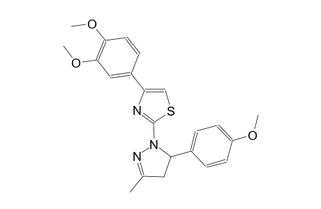thiazole, 2-[4,5-dihydro-5-(4-methoxyphenyl)-3-methyl-1H-pyrazol-1-yl]-4-(3,4-dimethoxyphenyl)-